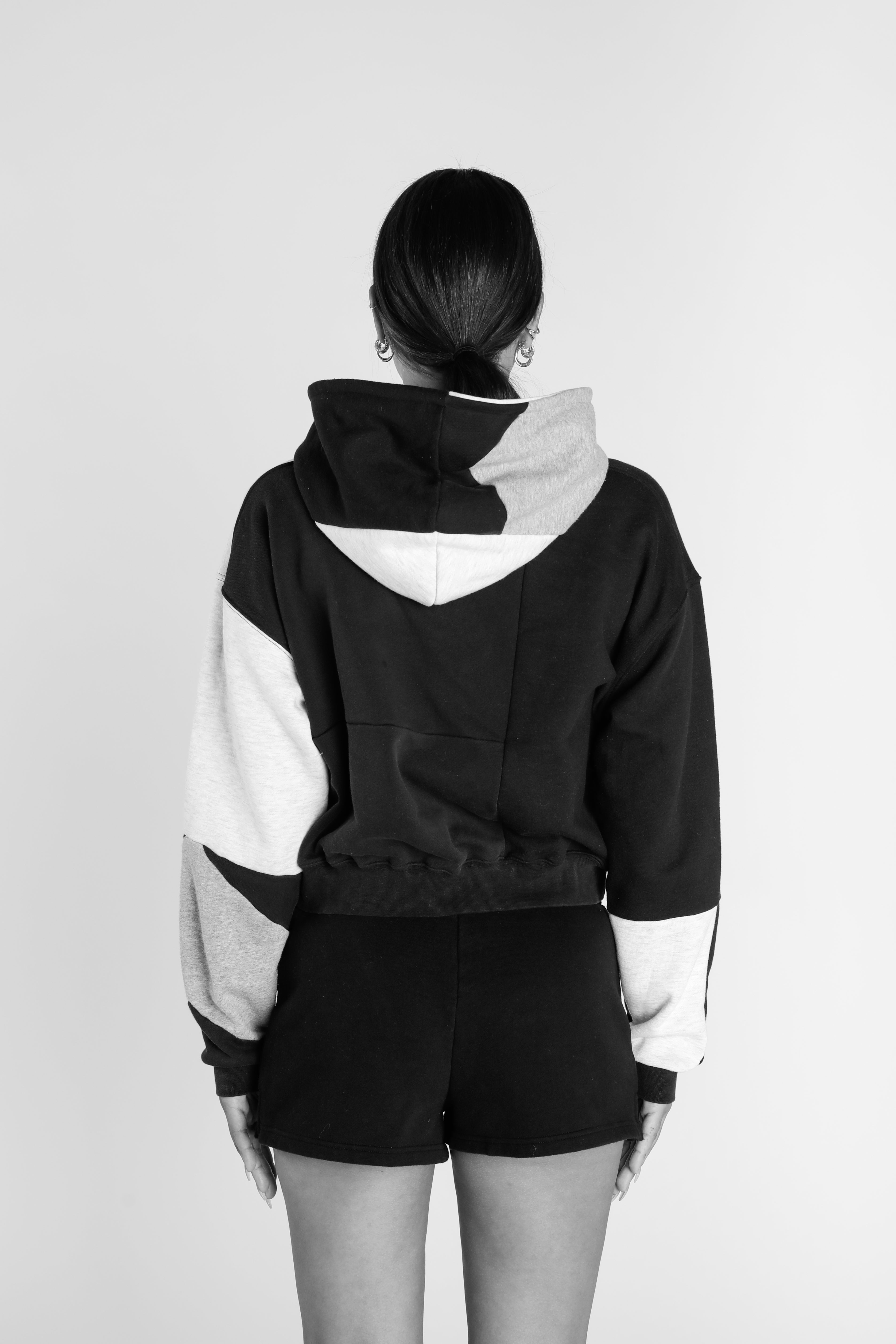 Rework Nike Crop Zip Hoodie - XL