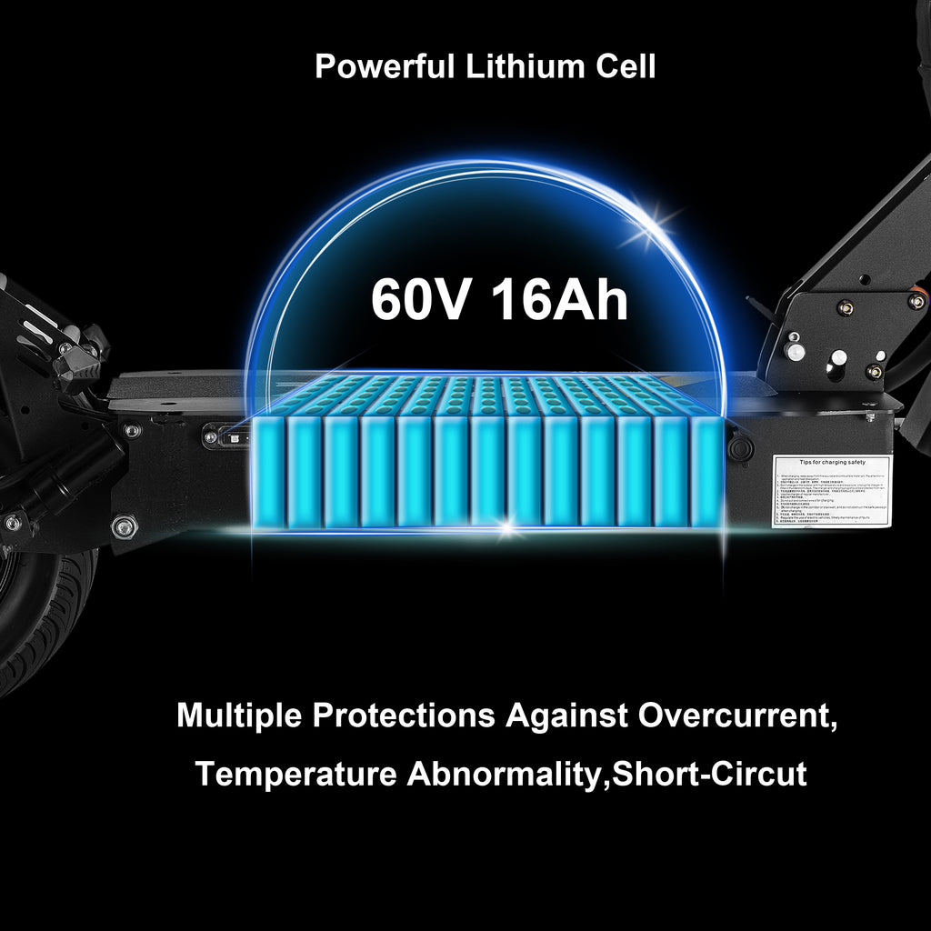 Electric Scooter 60V 16AH Lithium Battery