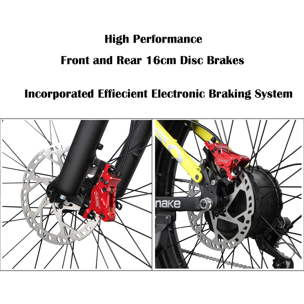 ZSNAKE high performance front and rear 16 cm disc brakes
