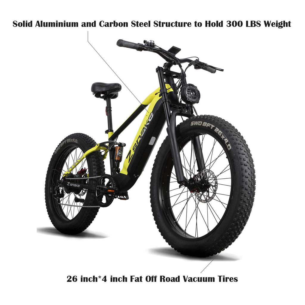 ZSNAKE 26×4 inch fat road vacuum tires