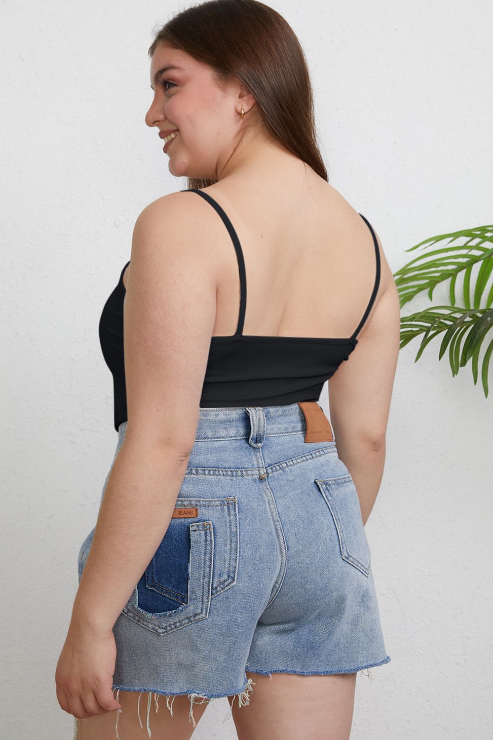 Basic Bae Round Neck Slim Cami (Full Size)