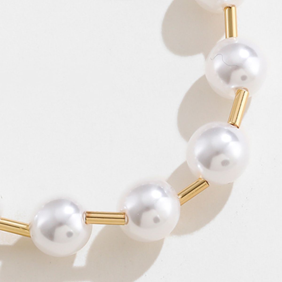 Gold-Plated Pearl Bracelet