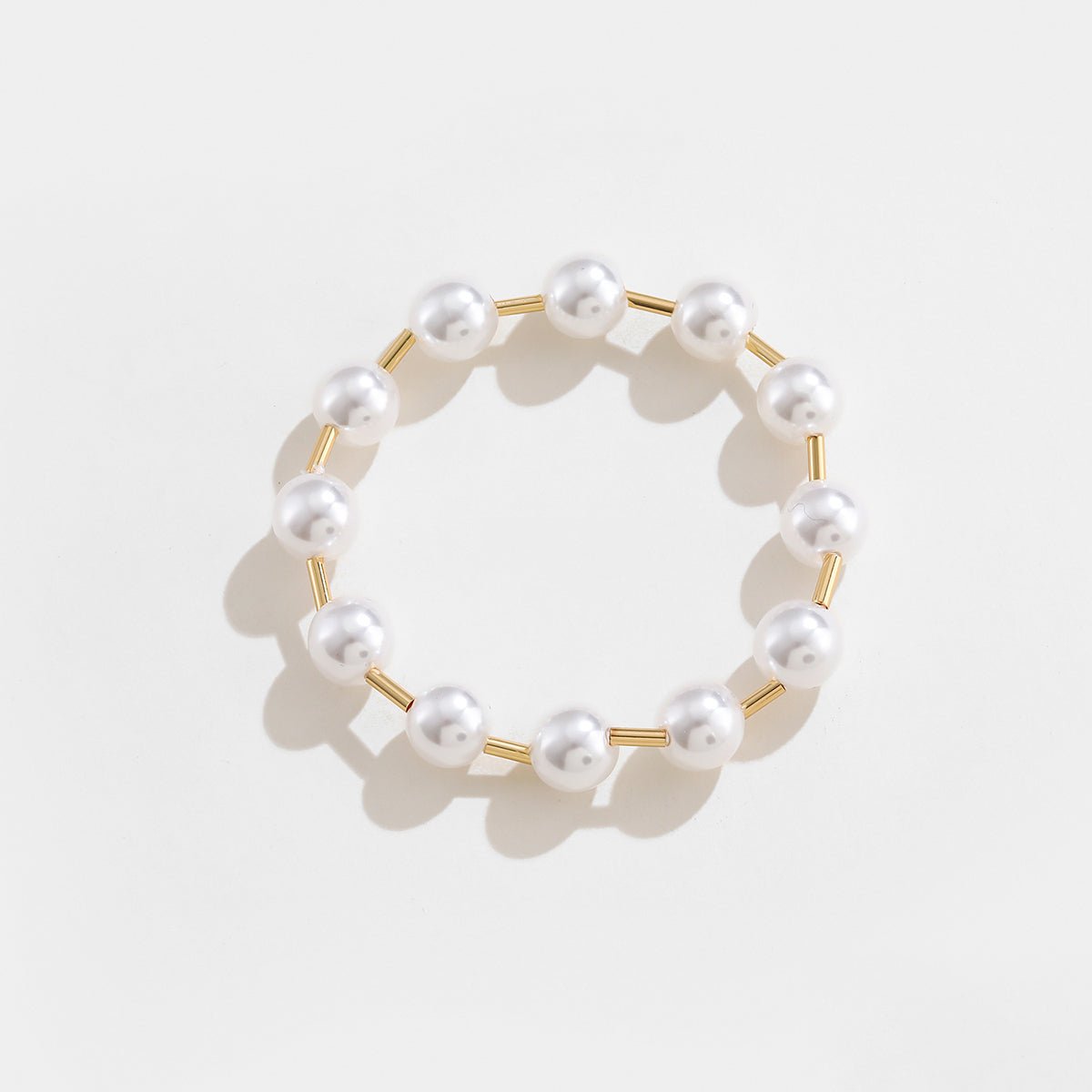 Gold-Plated Pearl Bracelet