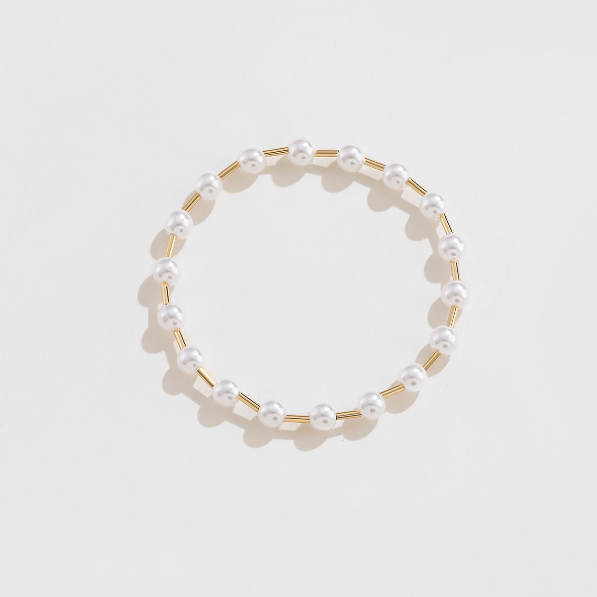 Gold-Plated Pearl Bracelet