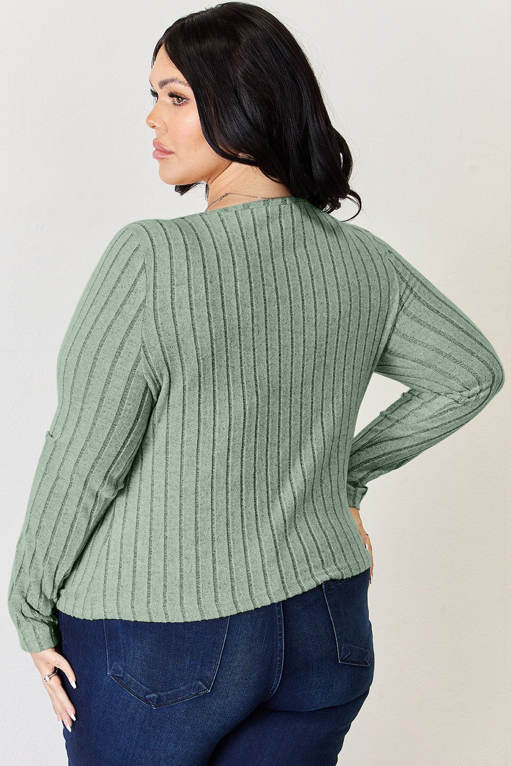 Long Sleeve Ribbed T-Shirt