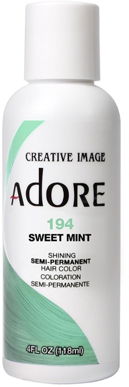 Adore Semi Permanent Hair Color, 194 Sweet Mint 4 oz