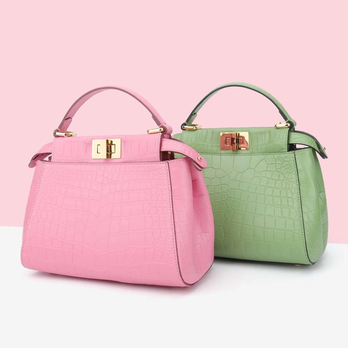 Crocodile Candy Leather Bag