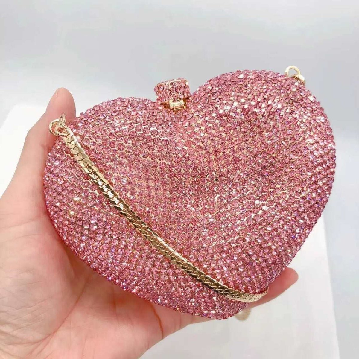 Crystal Heart Novelty Clutch 2