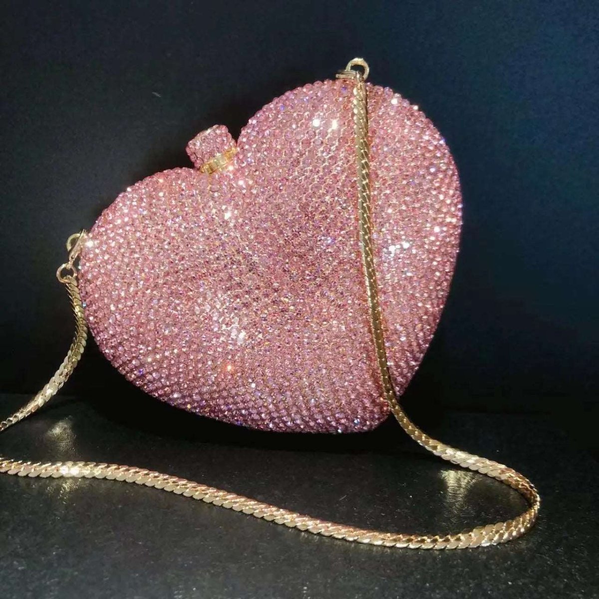 Crystal Heart Novelty Clutch 2