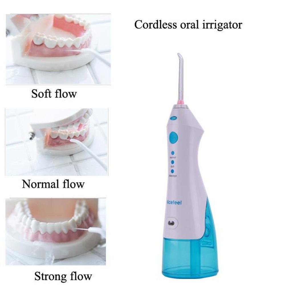 Portable Cordless Oral Teeth Irrigator 320ml - Dental Massage Flosser