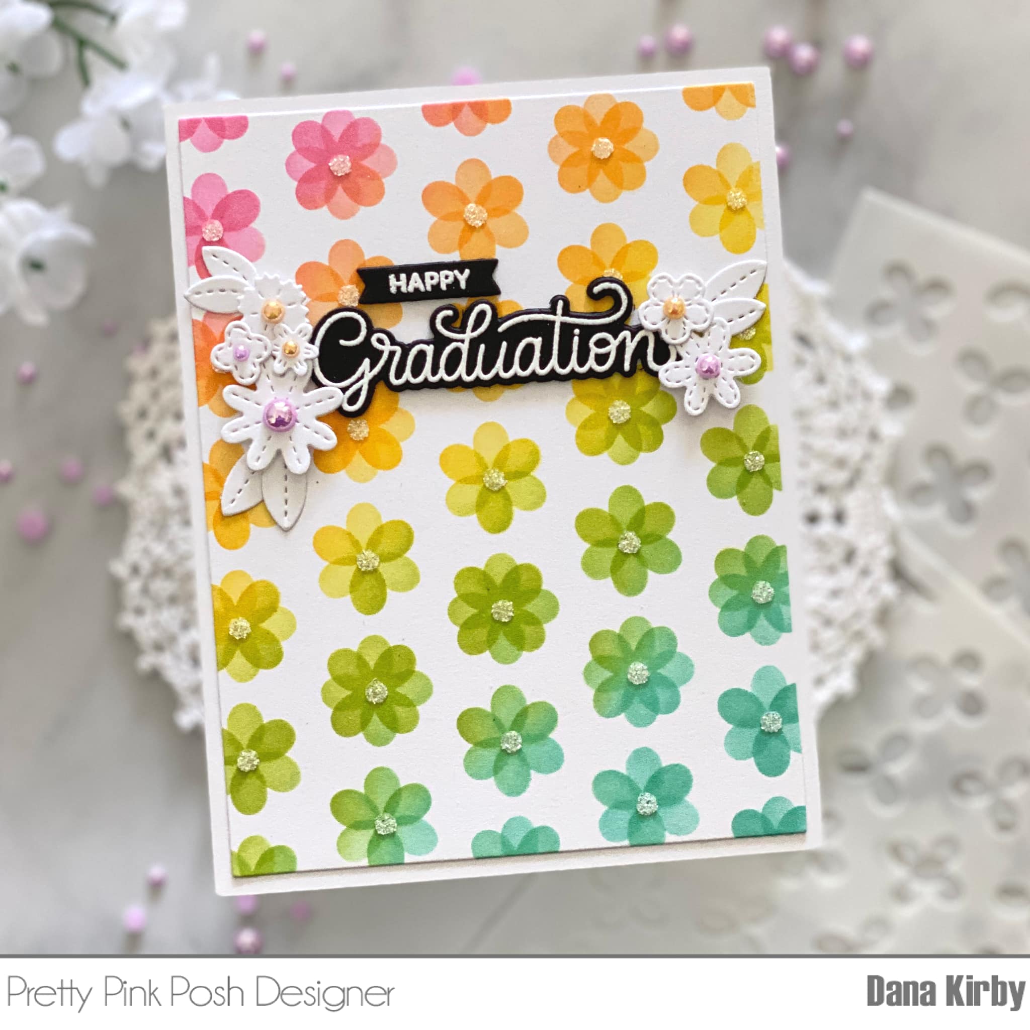 PRETTY PINK POSH:  Celebration Scripts | Die Set