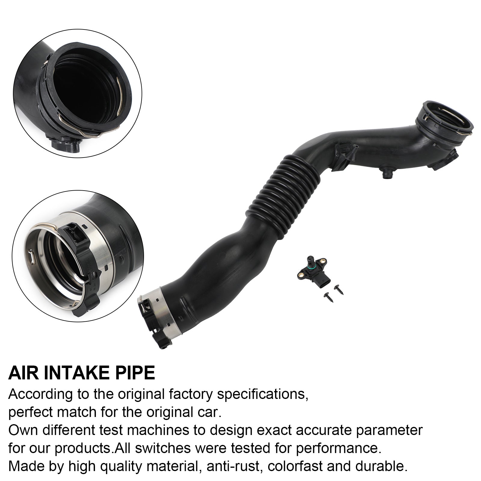 2015-2016 435i GC BMW Intercooler Air Intake Duct Charge Pipe Hose 13717604033 7604033 Generic