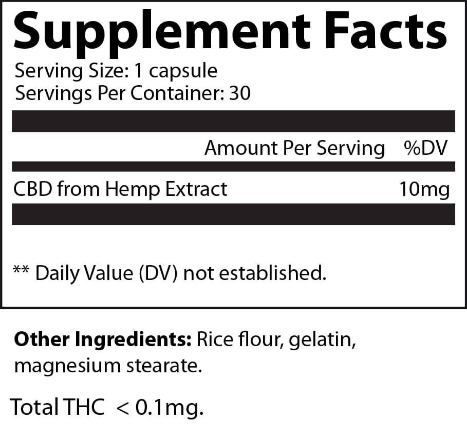 Master CBD Capsules - CBD Supplement - 300mg (30 capsules)