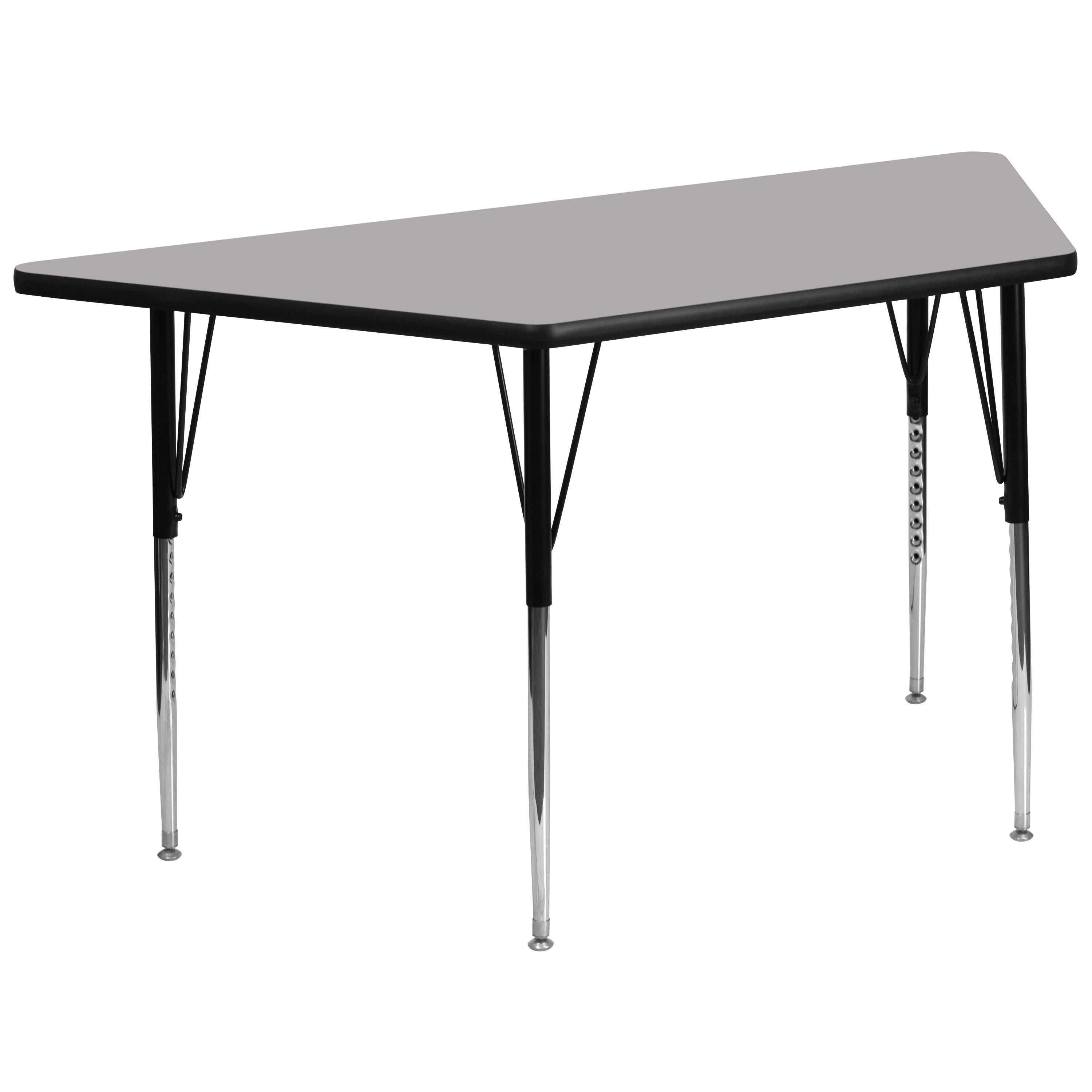 29'W x 57'L Trapezoid HP Laminate Activity Table - Standard Height Adjustable Legs