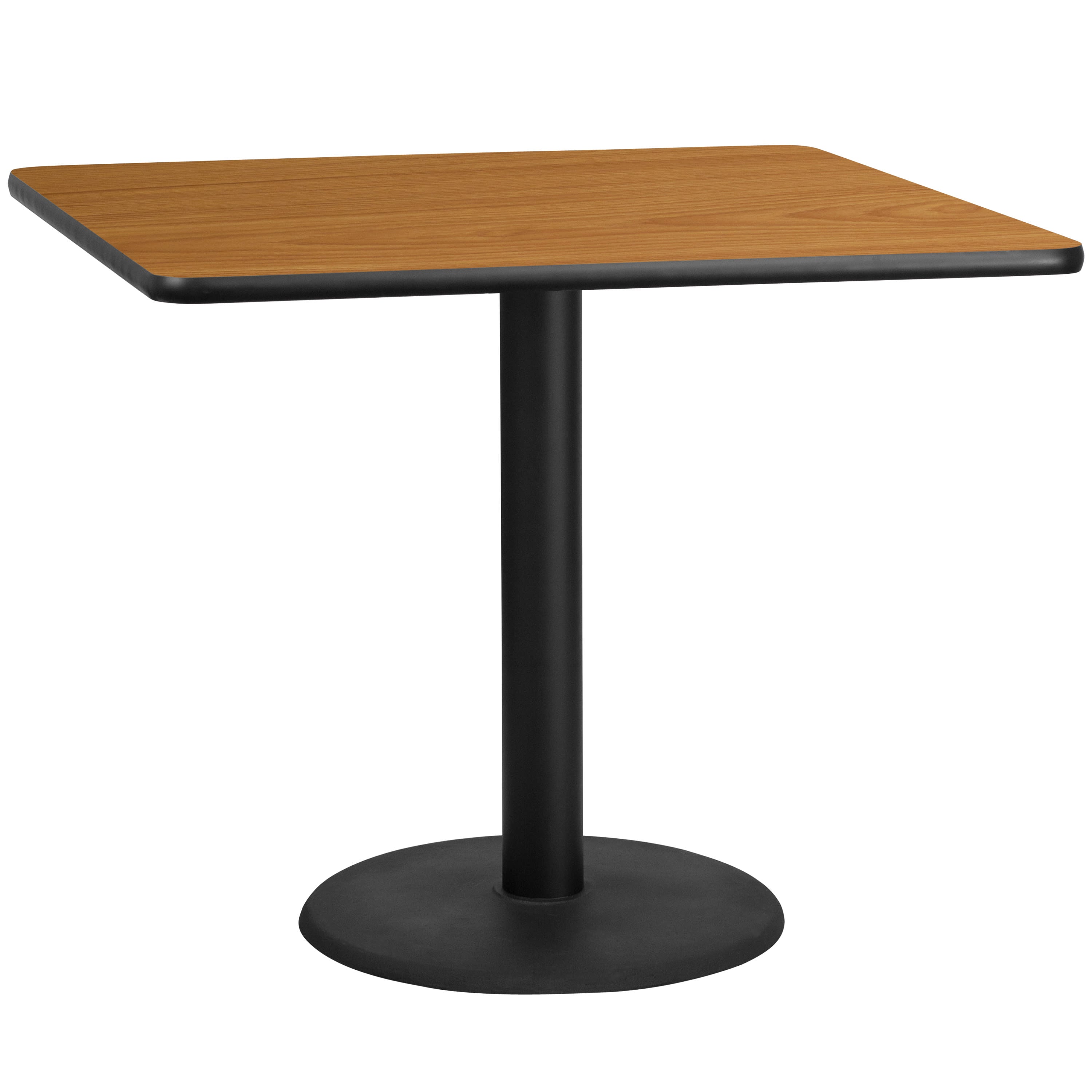 42' Square Laminate Table Top with 24' Round Table Height Base