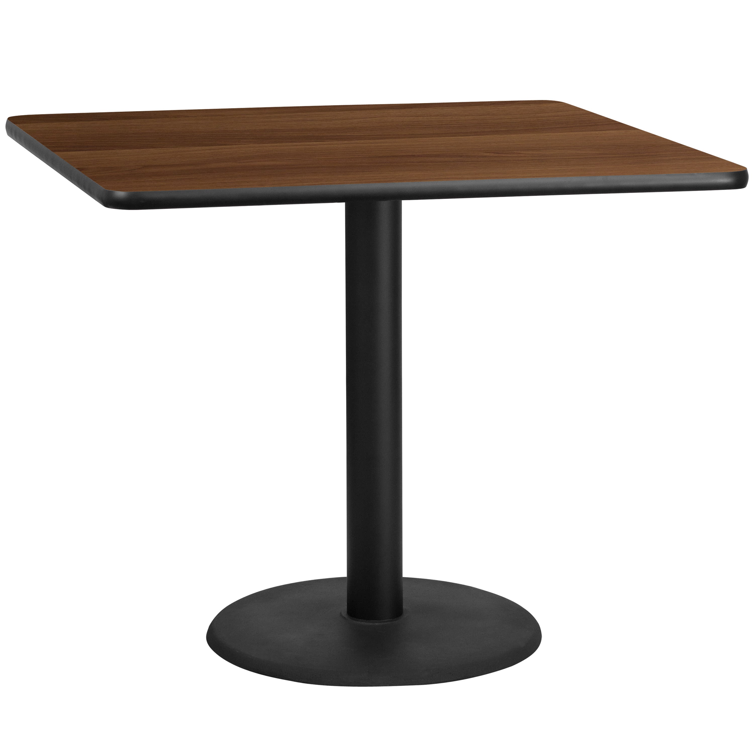 42' Square Laminate Table Top with 24' Round Table Height Base