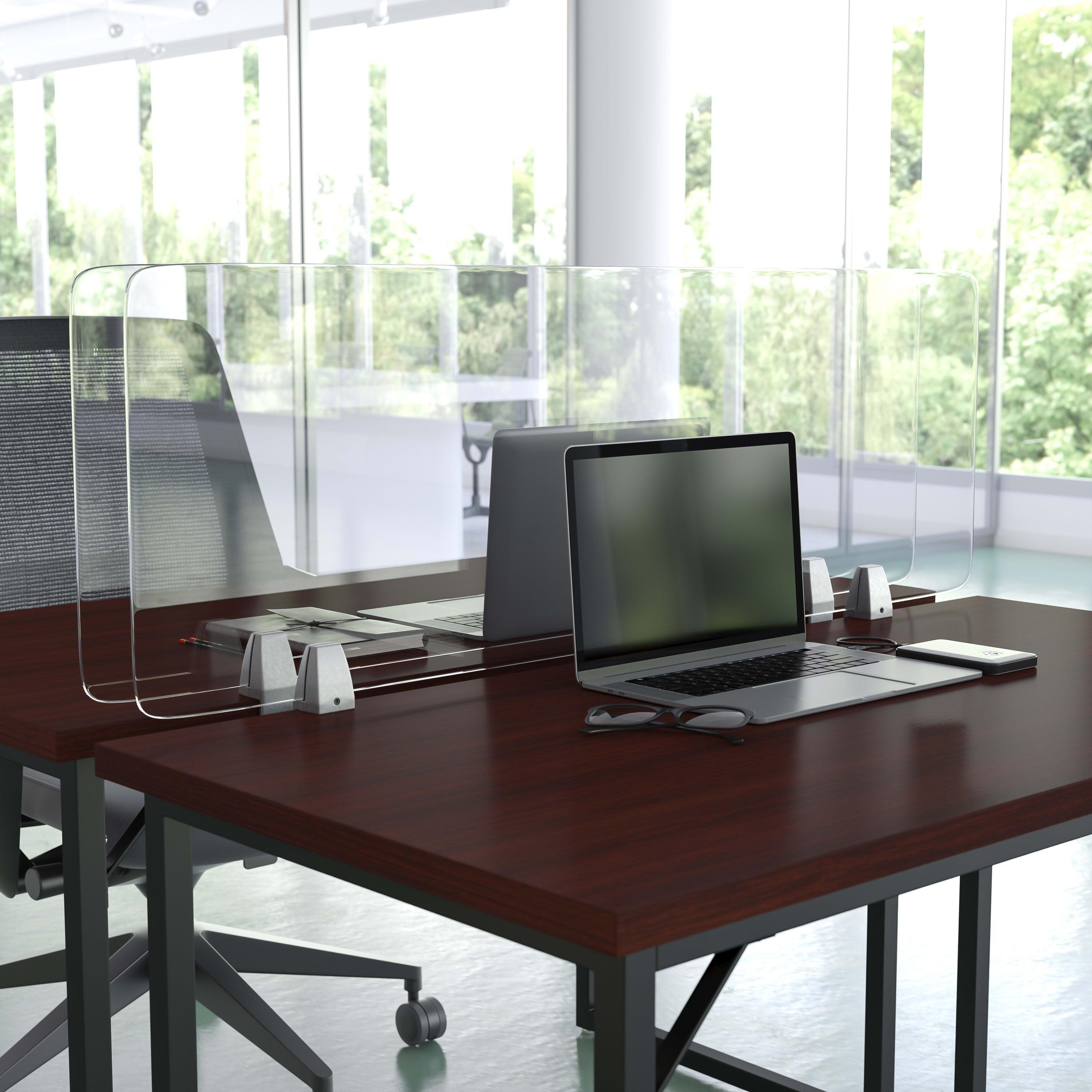 Clear Acrylic Desk Partition (Hardware Included)