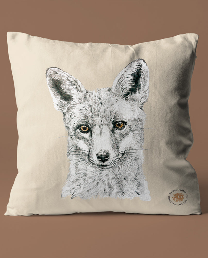 Rachel Dubber | Fox Cotton Cushion Cover