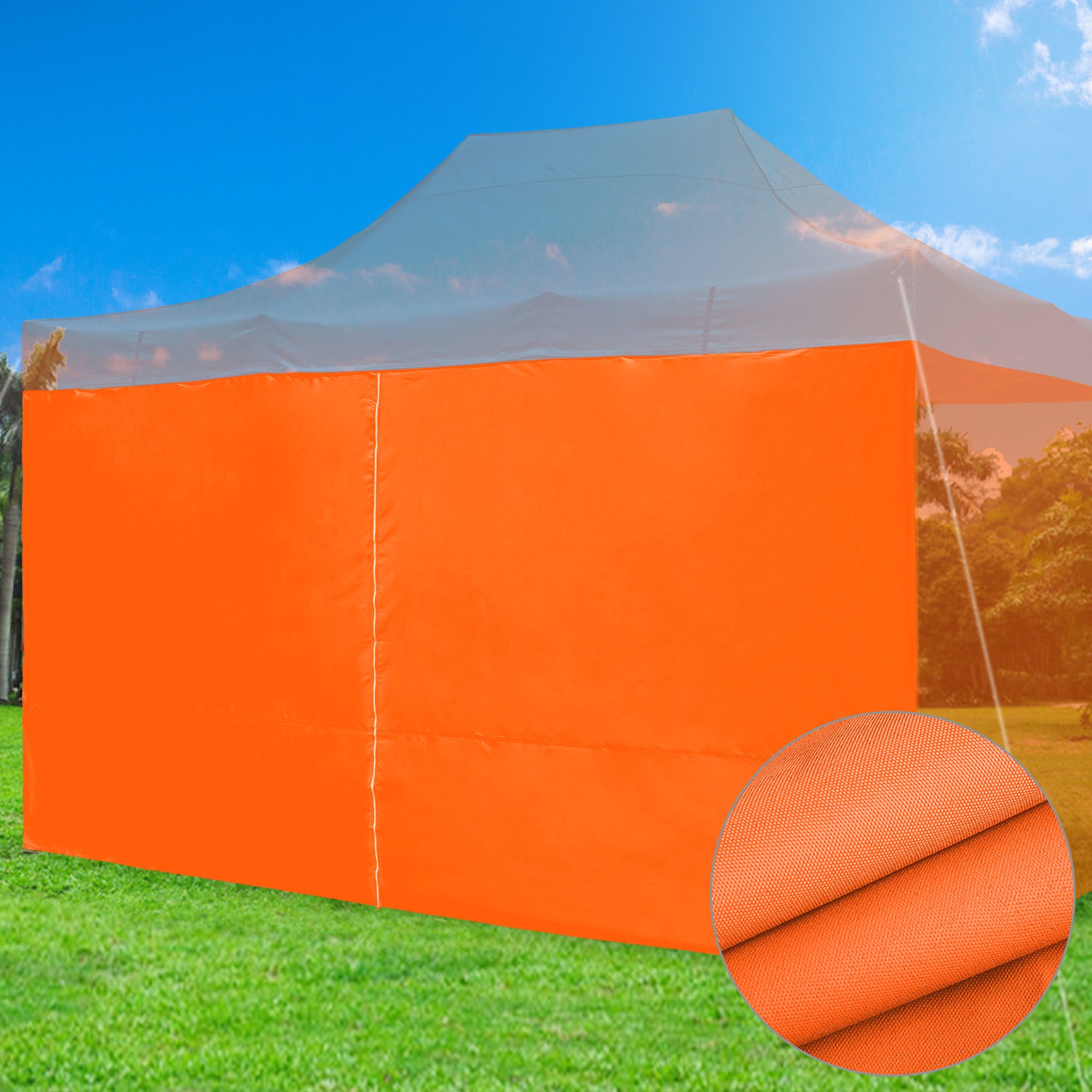 10x15ft Canopy CPAI-84 Sidewall with Zipper