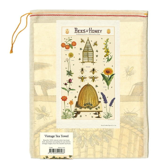 Cavallini & Co., Bees & Honey Vintage Kitchen / Tea Towel