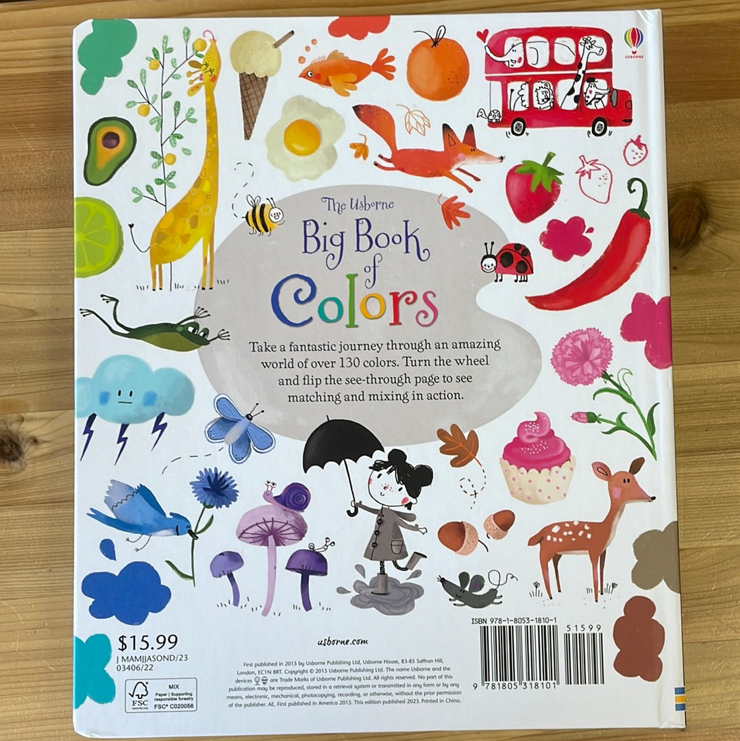 Usborne Big Book of Colors, The by Felicity Brooks, illustrated by Sophia Touliatou