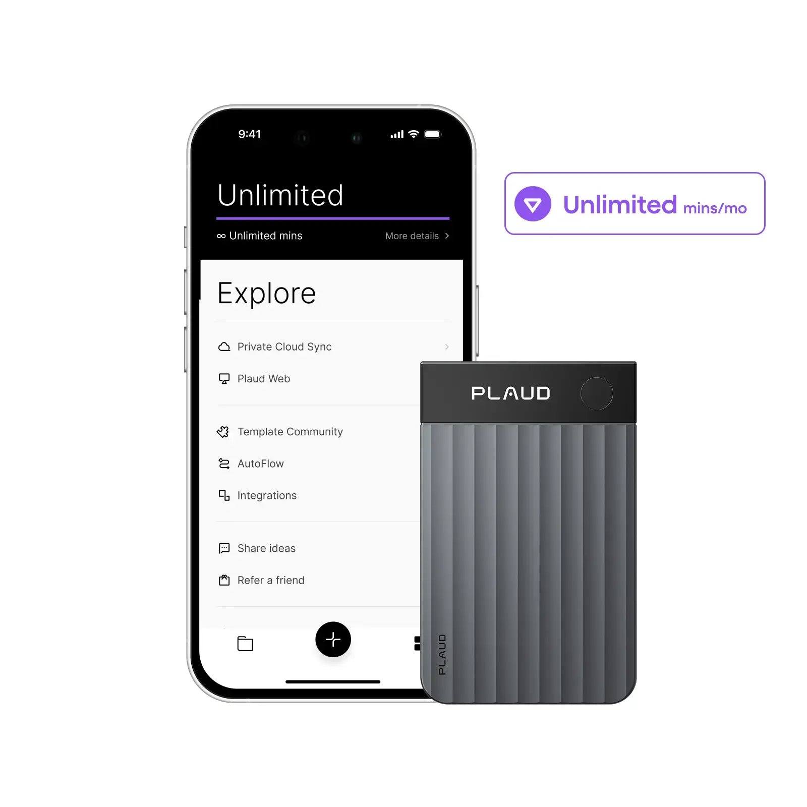 Plaud Note Pro & Al Annual Unlimited Plan