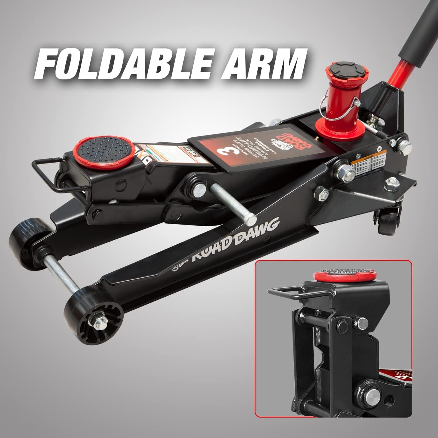 3 Ton Low Profile Aluminum Steel Racing Floor Jack Dual Pump Lift Car Auto
