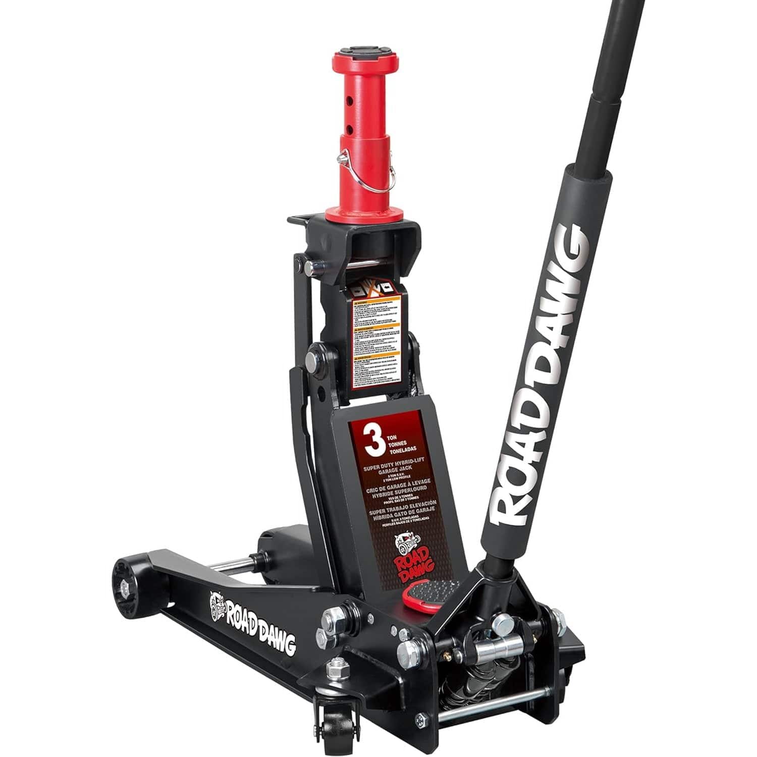 3 Ton Low Profile Aluminum Steel Racing Floor Jack Dual Pump Lift Car Auto