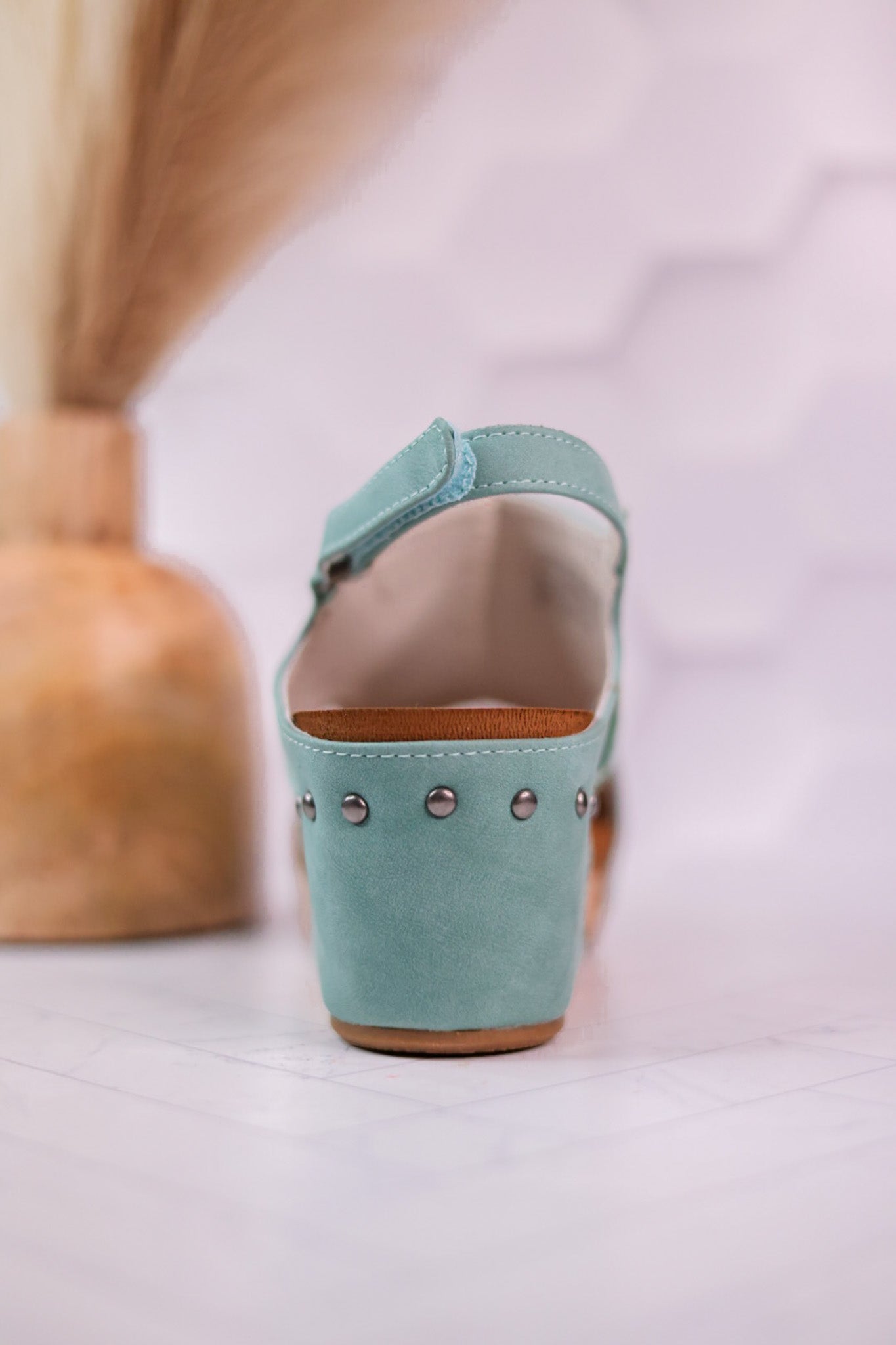 Isabella Turquoise Wedge Sandals