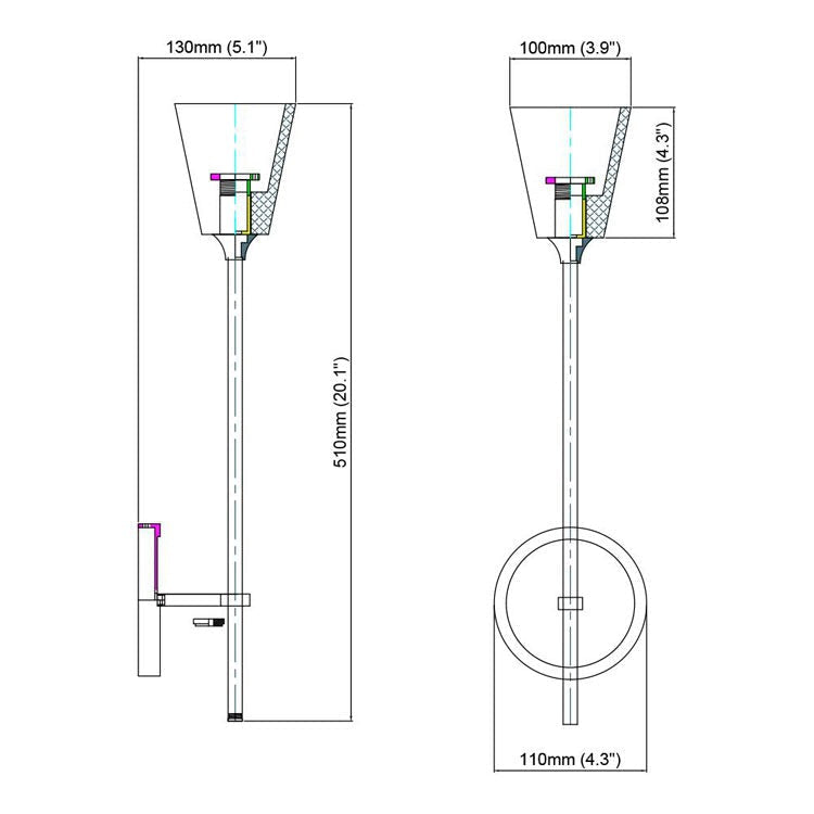 Vera Torch Grand Wall Sconce