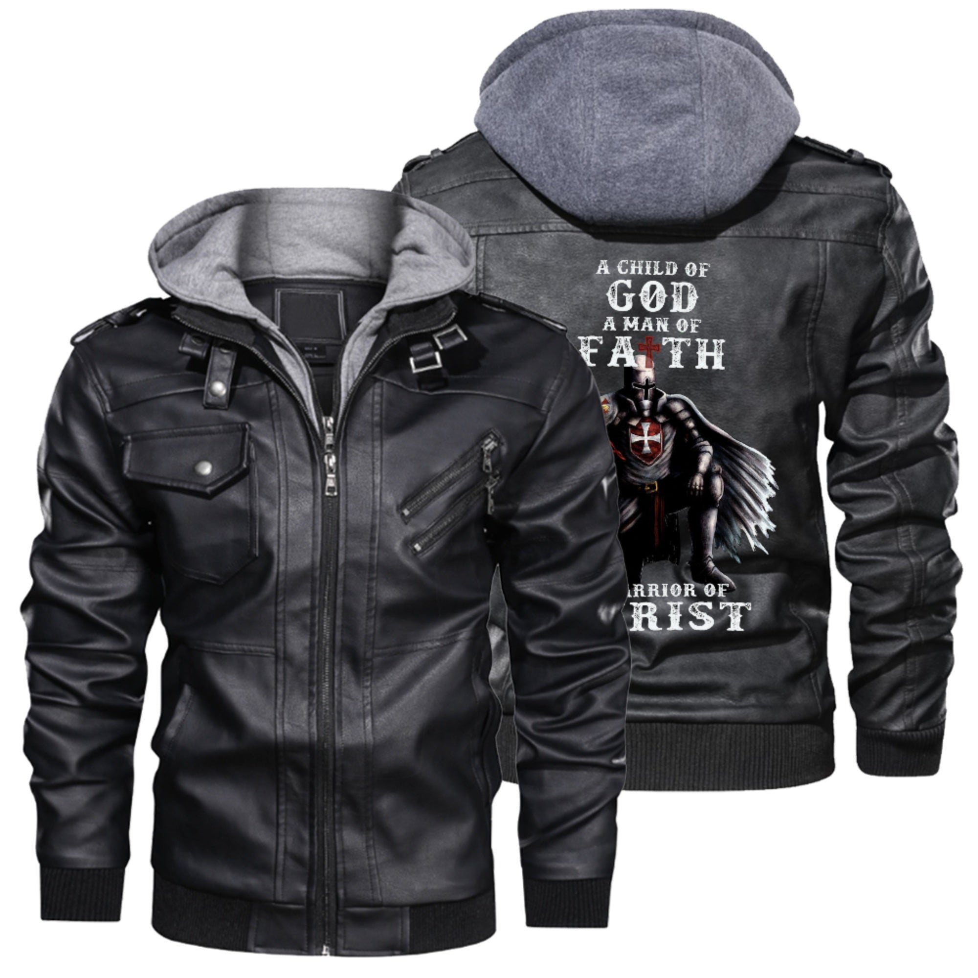 Personalized Leather Jacket With Hoodis