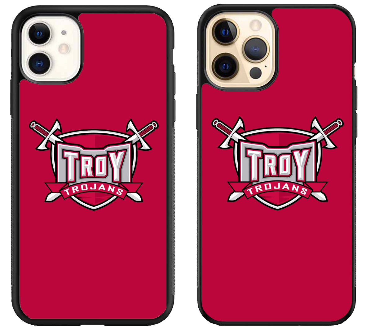 Troy Trojans Red iPhone 12 | 12 Mini | 12 Pro | 12 Pro Max Case