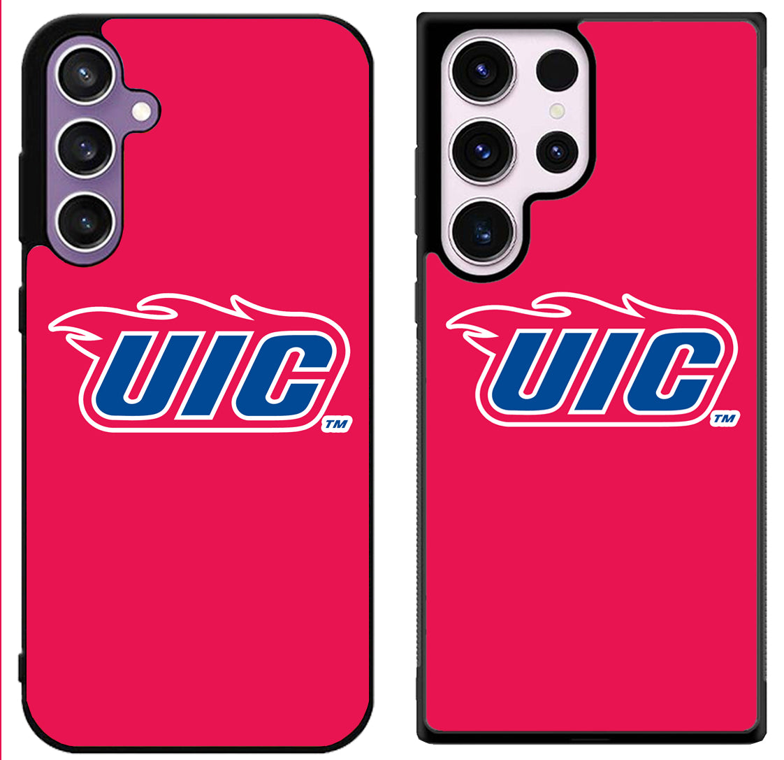 University illionis Chicago Flames Samsung Galaxy S24 | S24+ | S24 Ultra Case