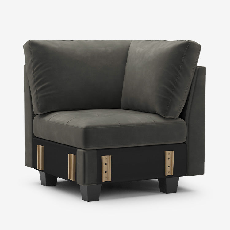 Belffin Modular Velvet Tufted Corner Seat