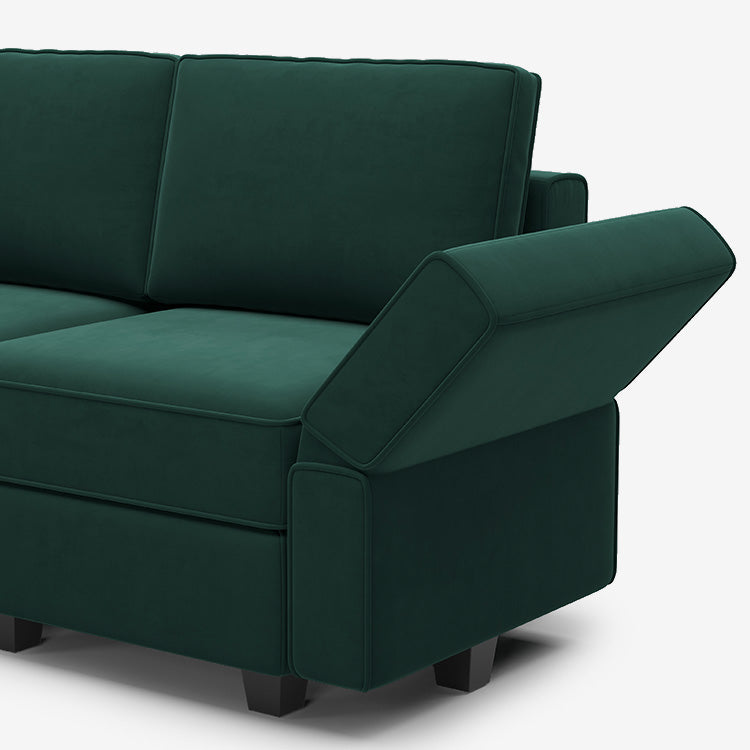 Belffin 12 Seats + 9 Sides Modular Velvet Sofa with Storage Seat