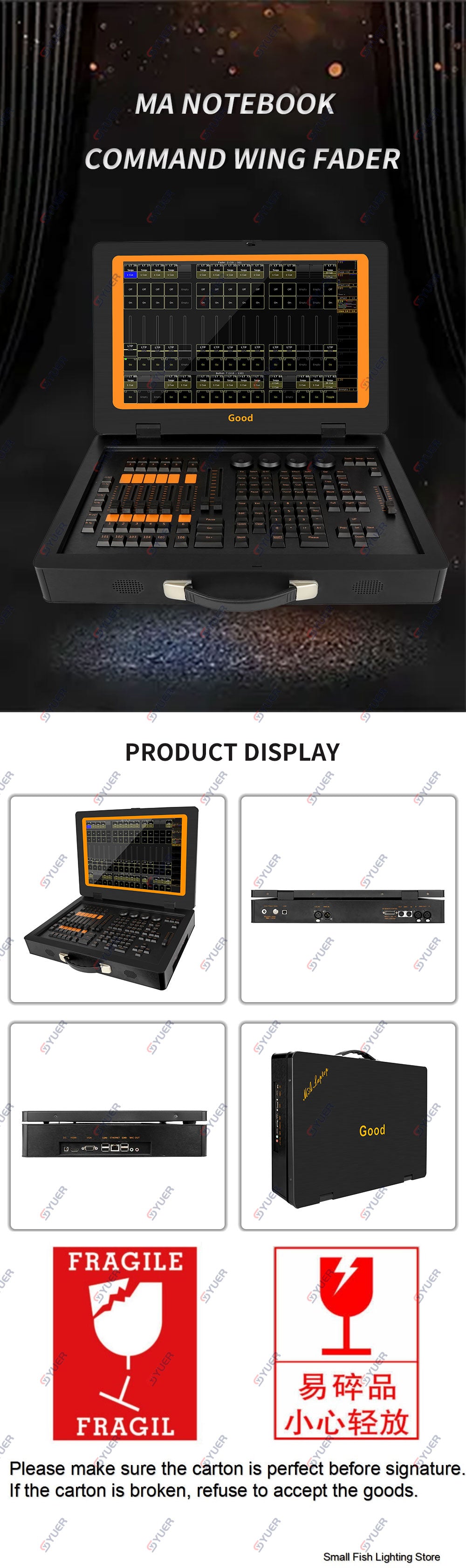 YUER™️ Ma Notebook Command Wing Fader With Portable MA BOSS