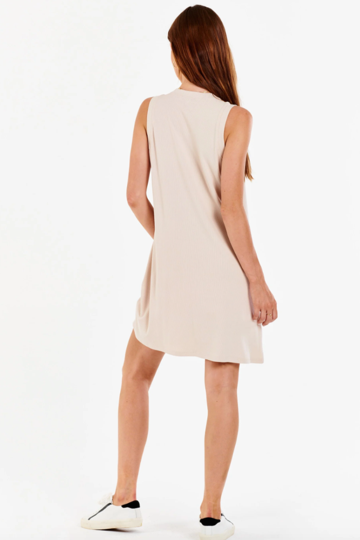 Justine High Neck Sleeveless Mini Dress