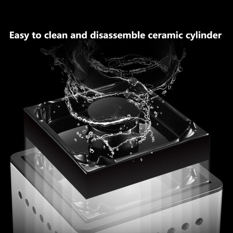 Ashtray Air Purifier Home Indoor Smoke Removal Small Desktop Anti-Secondhand Smoke Artifact(Black)