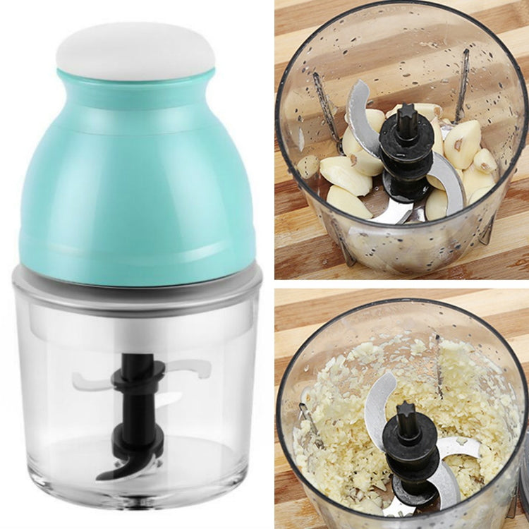 Portable Mixing Cup Electric Soy Milk Juicer Multi-function Cooking Machine Home Meat Grinder(Light Green)