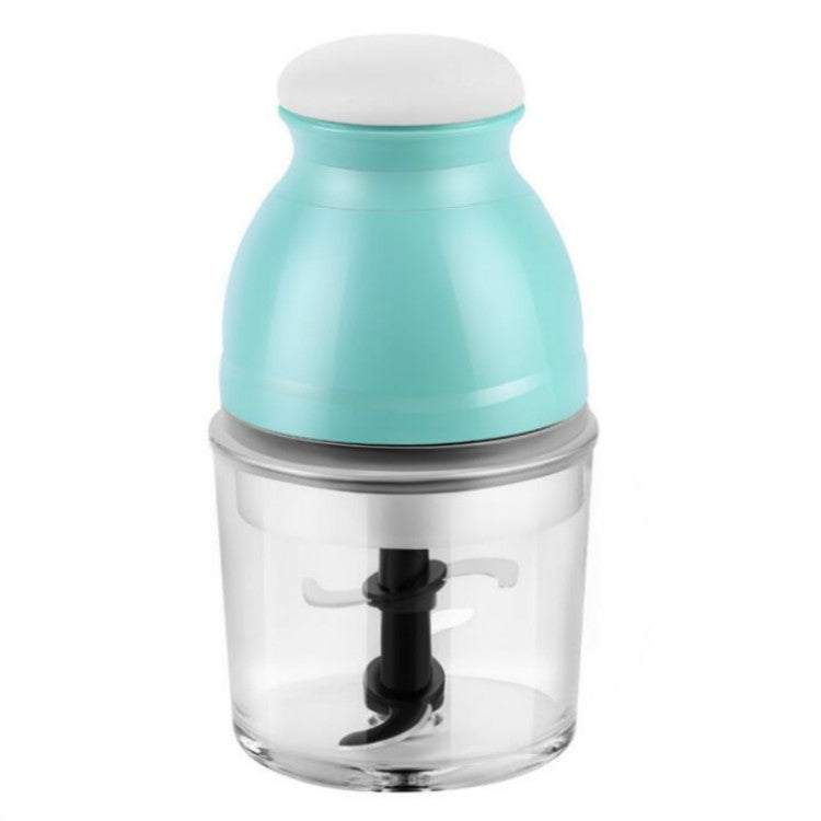 Portable Mixing Cup Electric Soy Milk Juicer Multi-function Cooking Machine Home Meat Grinder(Light Green)