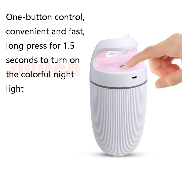 BD-MD1 Car Home USB Plug-In Air Purifier Colorful Lighting Humidifier(Pink)