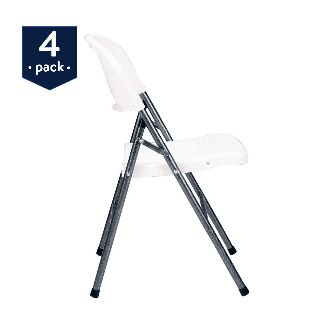 Premium Entertaining Chairs, 4-Pack, White