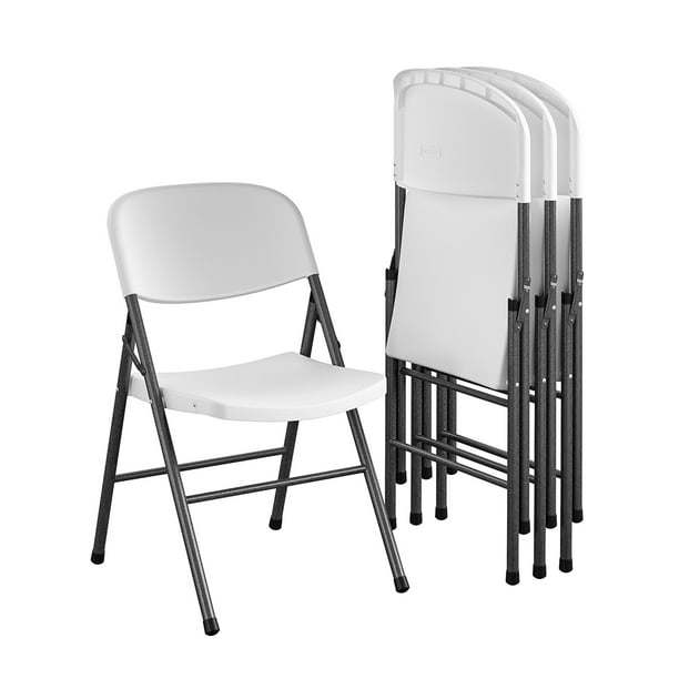 Premium Entertaining Chairs, 4-Pack, White