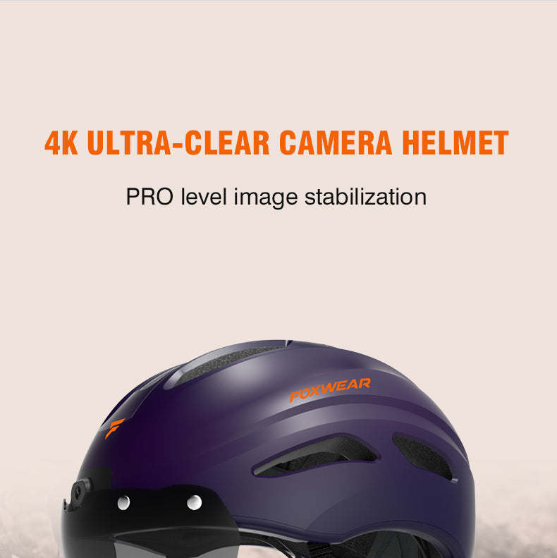  V8PRO Smart Bike Helmet, 4K Ultra HD Camera Helmet, 130 Degrees  Wide Angle Lens and Image Sensor, Support Seamless Loop Recording and Real  Time Video Playback : Everything Else