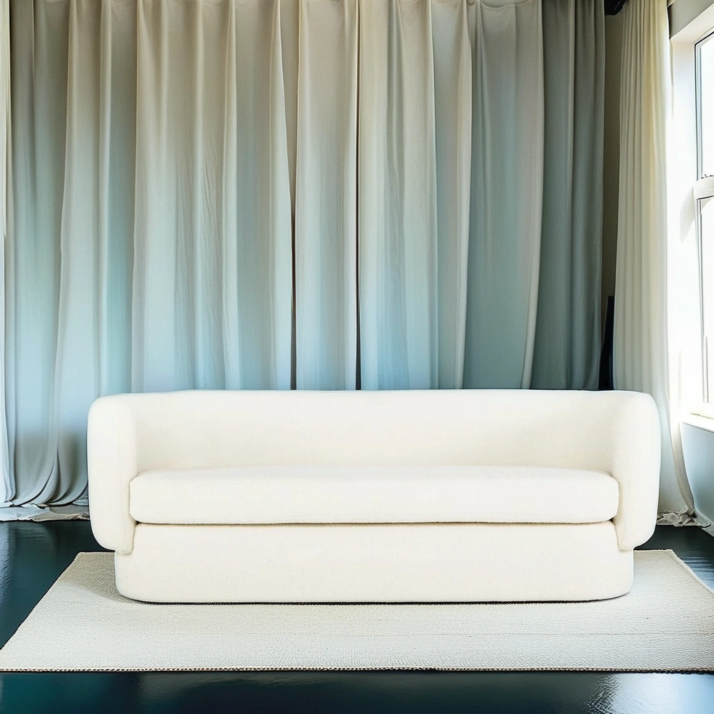 Parfait | Minimalist Mid Century Off White Contemporary Luxury Modern White Sofa