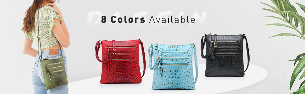 DANDON LLC Purses And Handbags For Women- Crossbody Purse, women's shoulder  handbags, Zipper Pocket Adjustable Strap, leather, Black purses For Women:  Handbags
