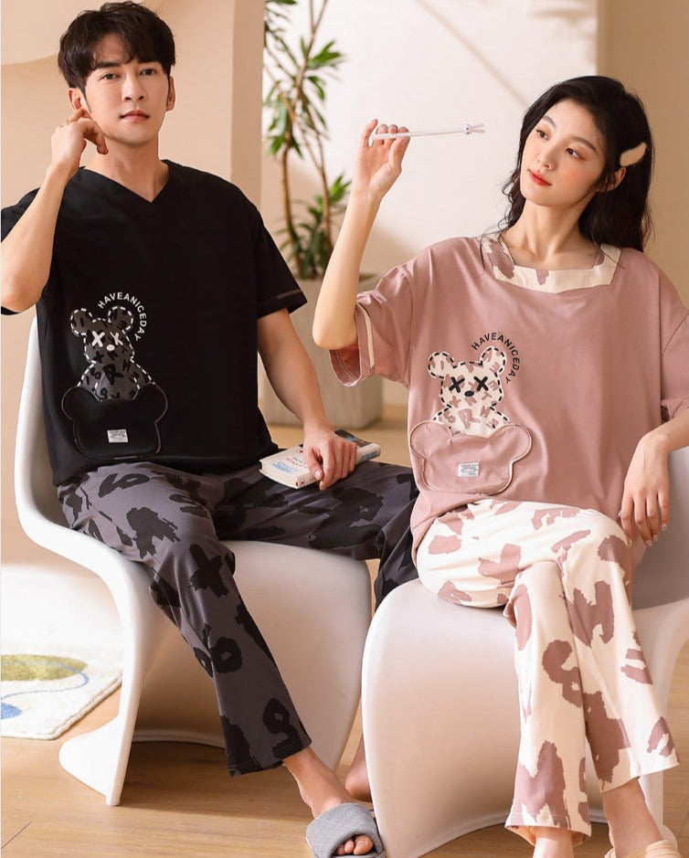 Cool Couples Pajamas/Loungewear Set 100% Cotton