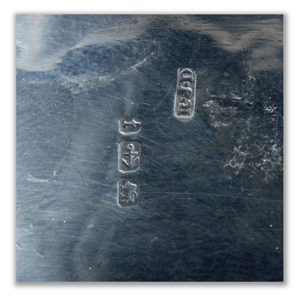 Antique Victorian Cuff Bangle Sterling Silver Dated 1893