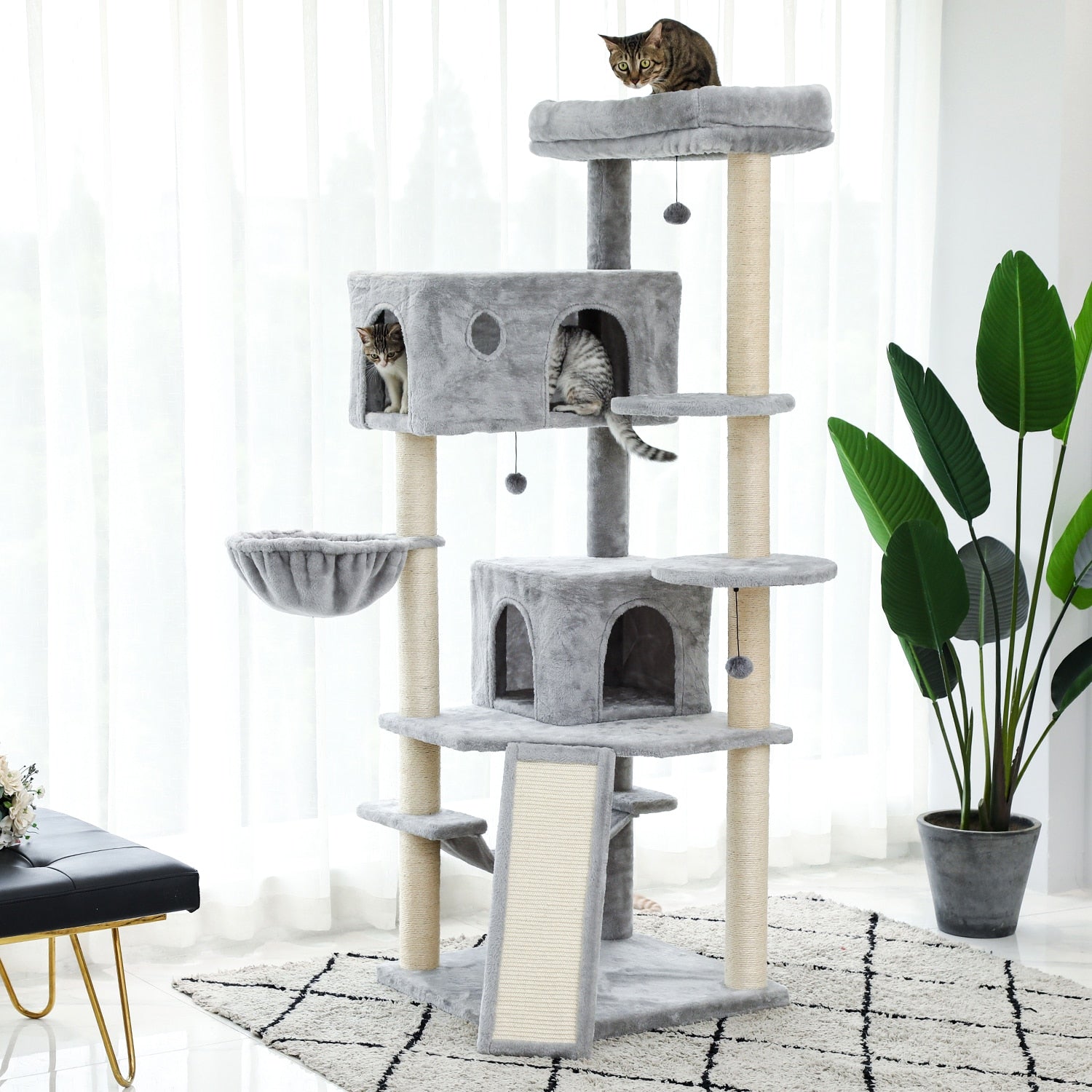 A Must Have 2022 Design Luxury Cat Climbing Frame, Multi-Layer Scratching Post