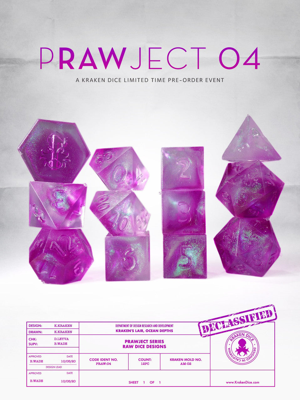 PRAWJECT:04  RAW RPG Dice Set